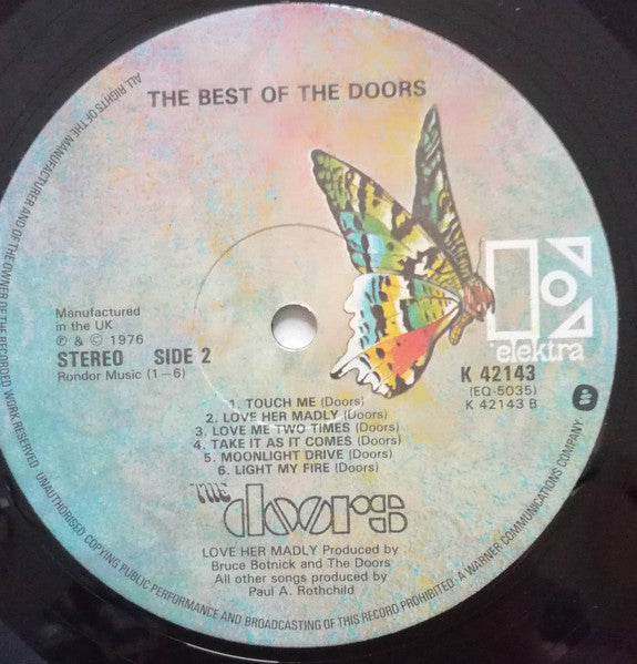 The Doors : The Best Of Doors (LP, Comp, RE, Str)