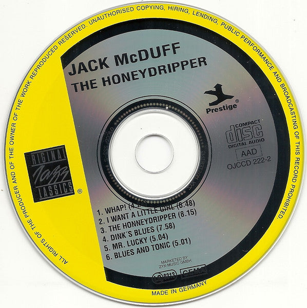 Brother Jack McDuff : The Honeydripper (CD, Album, RM)