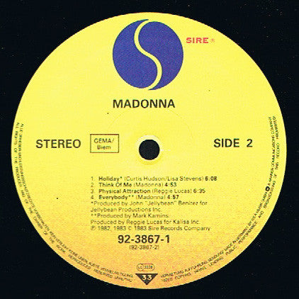Madonna : Madonna (LP, Album)