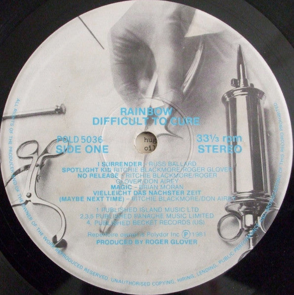 Rainbow : Difficult To Cure (LP, Album)