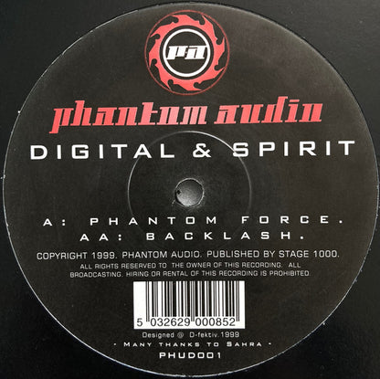 Digital & Spirit : Phantom Force / Backlash (12")