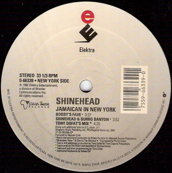 Shinehead : Jamaican In New York (12")