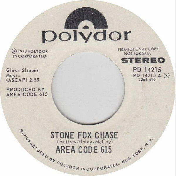 Area Code 615 : Stone Fox Chase (7", Mono, Promo)