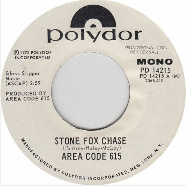 Area Code 615 : Stone Fox Chase (7", Mono, Promo)