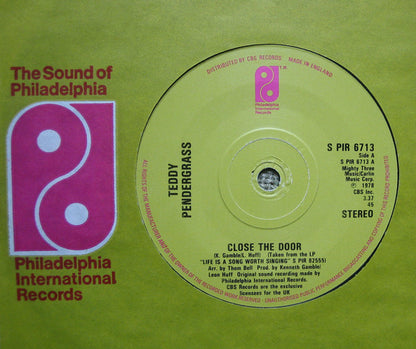 Teddy Pendergrass : Close The Door / Only You (7")
