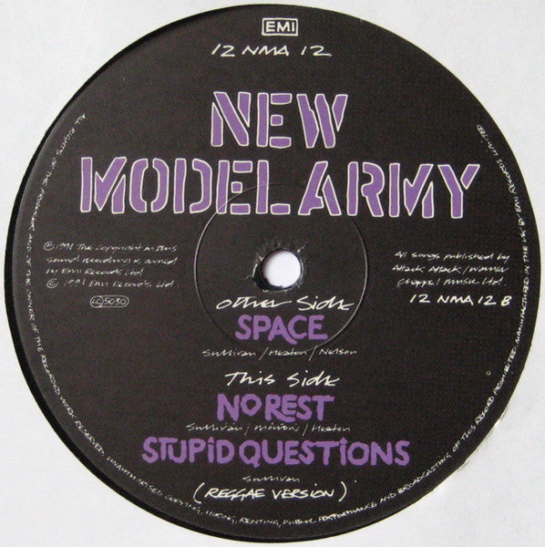 New Model Army : Space (12", Single)
