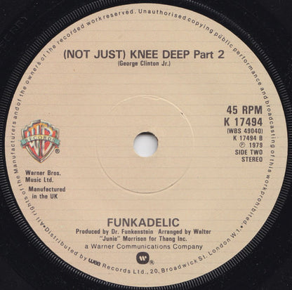 Funkadelic : (Not Just) Knee Deep (7", Single)