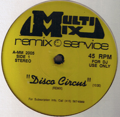 Martin Circus / Atmosfear / MFSB : Disco Circus / Dancing In Outer Space / K-Jee (12", Promo, Unofficial)