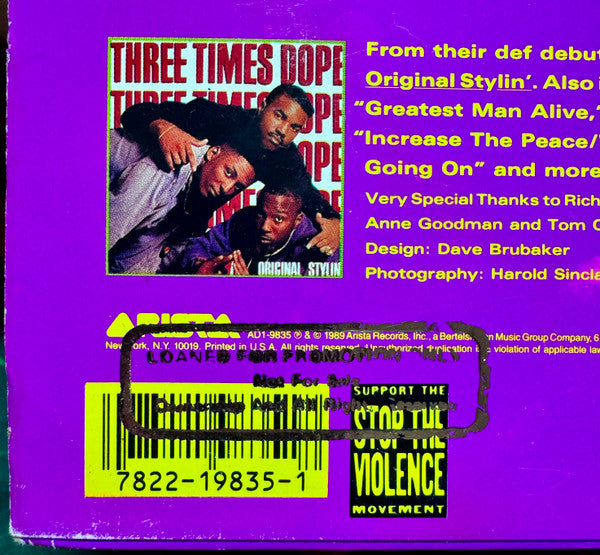 Three Times Dope : Funky Dividends (12")