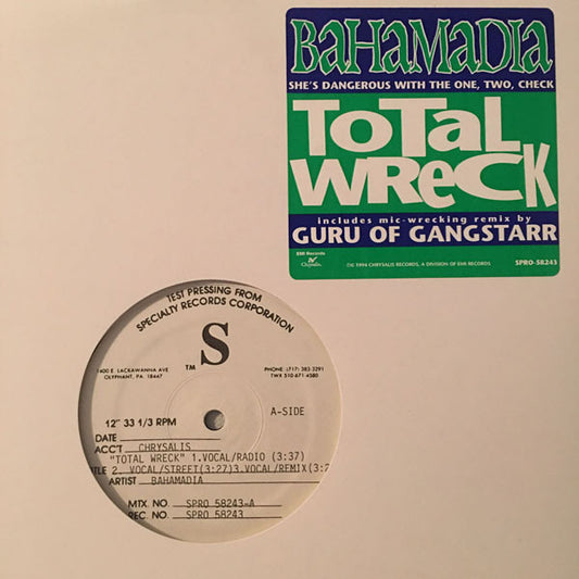 Bahamadia : Total Wreck (12", TP)