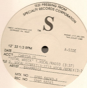 Bahamadia : Total Wreck (12", TP)
