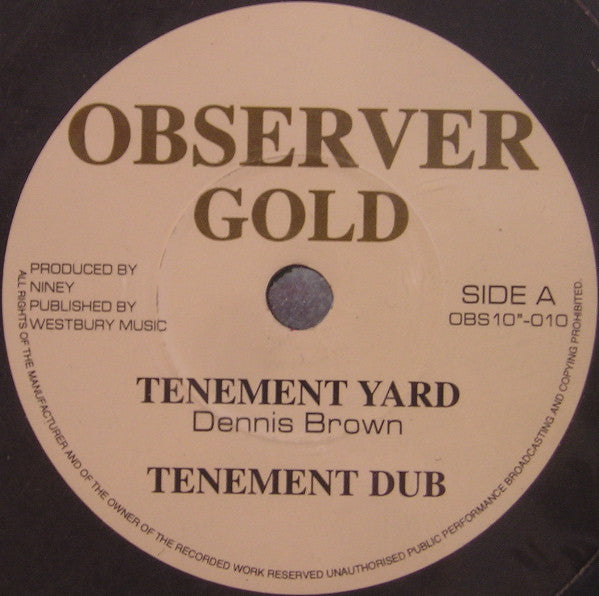Dennis Brown : Tenement Yard / Open The Gates (10")