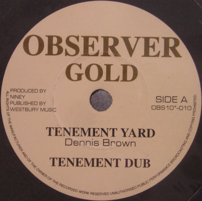 Dennis Brown : Tenement Yard / Open The Gates (10")