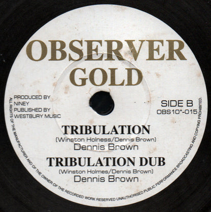 Gladstone Manning* / Dennis Brown : Prophesy Call / Tribulation (10")