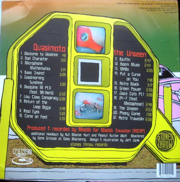 Quasimoto : The Unseen (2xLP, Album)