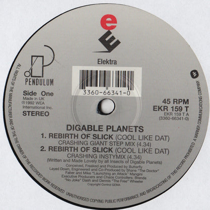 Digable Planets : Rebirth Of Slick (Cool Like Dat) (12")