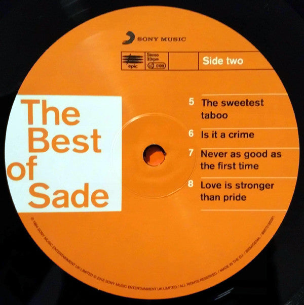 Sade : The Best Of Sade (2xLP, Comp, RE, Hal)
