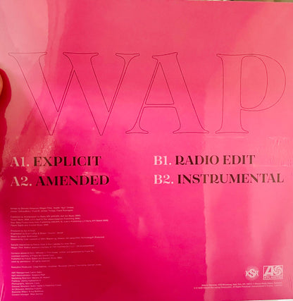Cardi B Feat. Megan Thee Stallion : WAP (12", Single, Ltd, Pin)
