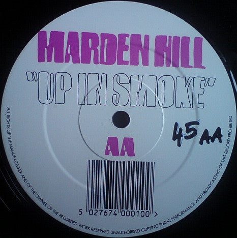 Marden Hill : Up In Smoke (12")