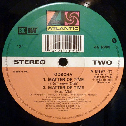 Ooscha : Matter Of Time (12")