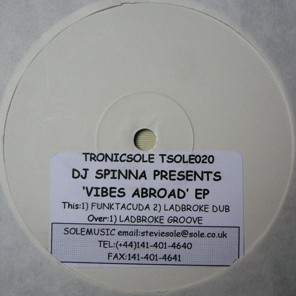 DJ Spinna : Vibes Abroad EP (12", EP, Promo)