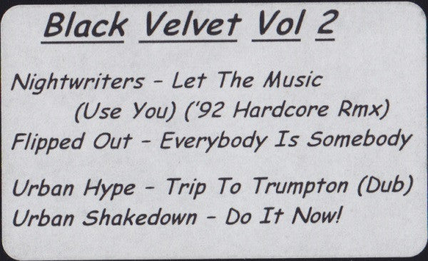 Various : Black Velvet Vol 2 (12", Unofficial, W/Lbl)