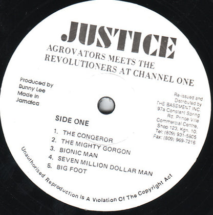 Agrovators* Meets The Revolutioners* : At Channel One Studios (Instrumental) (LP, Album, RE)