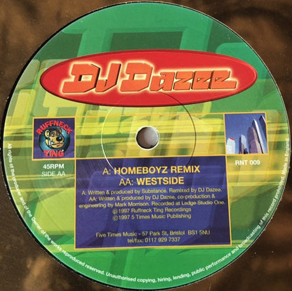 DJ Dazee : Homeboyz (Remix) / Westside (12")