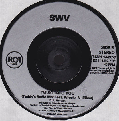 SWV : I'm So Into You (7", Single)