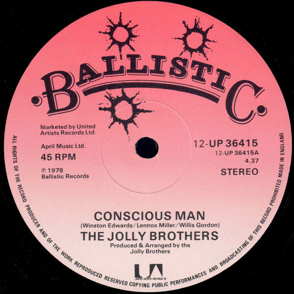 The Jolly Brothers : Conscious Man (12")