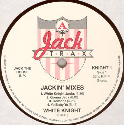 White Knight : Jack The House-EP (LP, EP, Comp)
