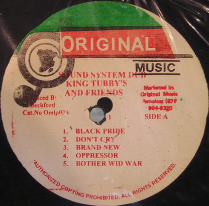 King Tubby & Various : Sound System Dub Vol. 1 (LP)