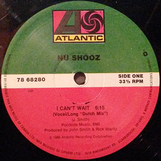 Nu Shooz : I Can't Wait (12")