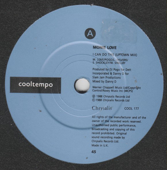 Monie Love : I Can Do This (7", Single)
