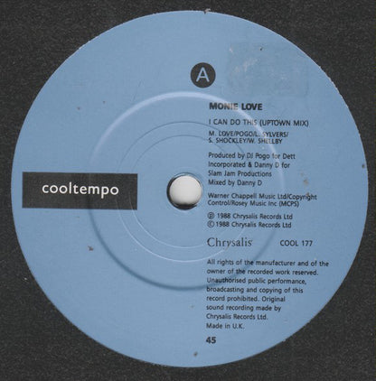 Monie Love : I Can Do This (7", Single)