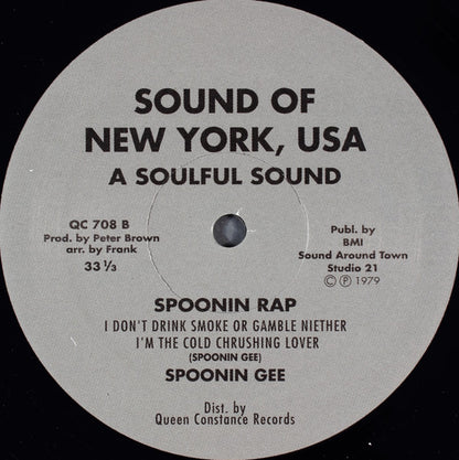 Spoonie Gee : Spoonin Rap (12", RE)