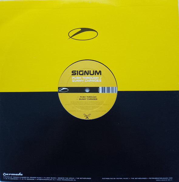 Signum : Push Through / Sunny Changes (12")