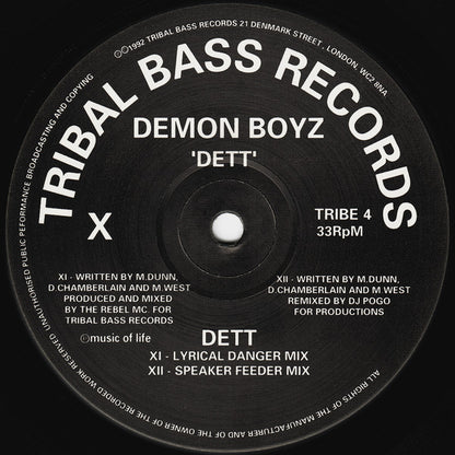Demon Boyz : Dett (12", Single)
