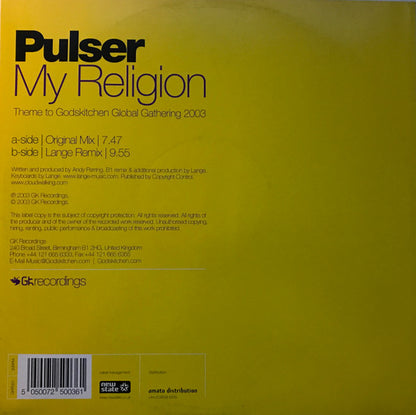 Pulser : My Religion (12")