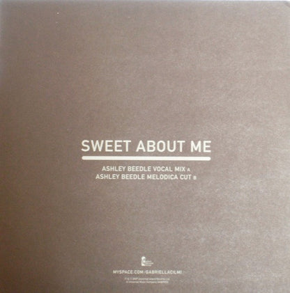 Gabriella Cilmi : Sweet About Me (Ashley Beedle Vocal Mix) (7")