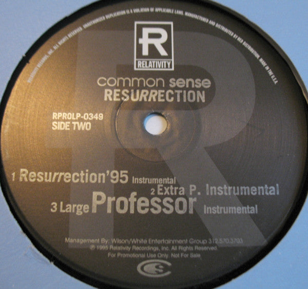 Common Sense* : Resurrection (12", Promo)