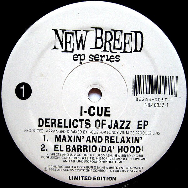 I-Cue : Derelicts Of Jazz EP (12", EP)