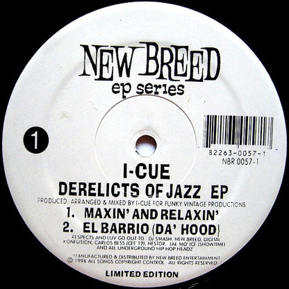 I-Cue : Derelicts Of Jazz EP (12", EP)