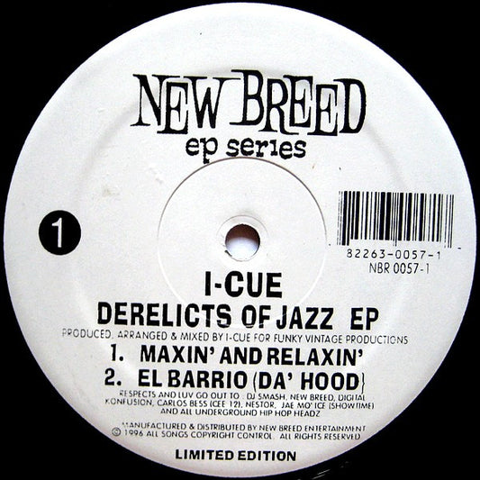 I-Cue : Derelicts Of Jazz EP (12", EP)