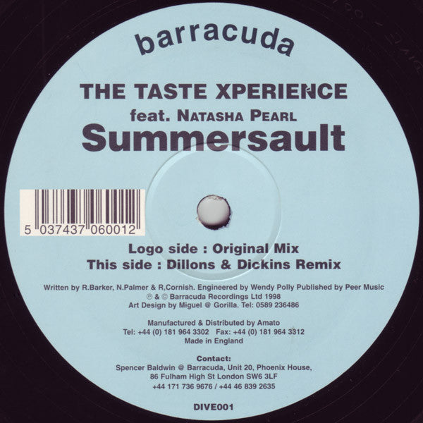 Tastexperience Feat. Natasha Pearl : Summersault (12")