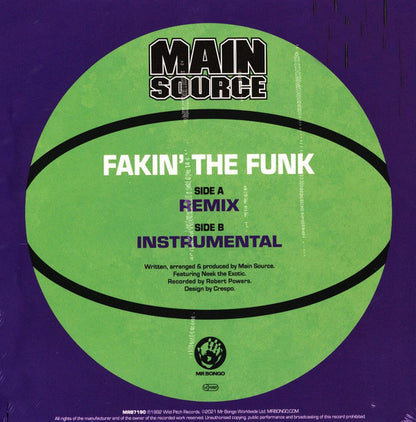 Main Source : Fakin' The Funk (7", Single, RE)