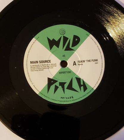 Main Source : Fakin' The Funk (7", Single, RE)