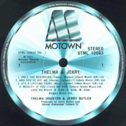 Thelma Houston & Jerry Butler : Thelma & Jerry (LP, Album)