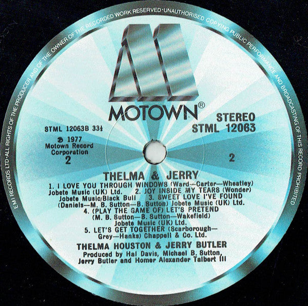 Thelma Houston & Jerry Butler : Thelma & Jerry (LP, Album)