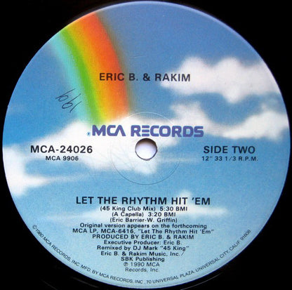 Eric B. & Rakim : Let The Rhythm Hit 'Em (12", Single)